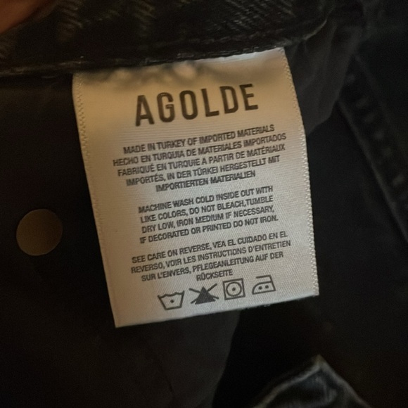 Agolde criss cross charcoal shorts - Picture 5 of 5